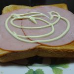 〆のハムトースト