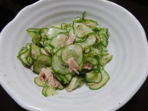 塩だれツナきゅうり