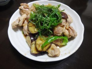 ナスのチキン南蛮焼き