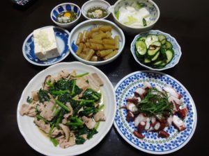 糖質オフの豚肉献立