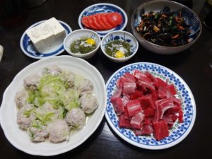 豚挽き肉の献立