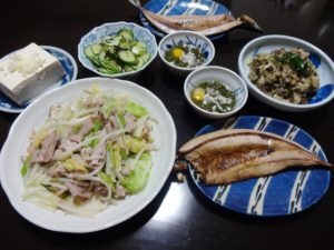 野菜炒めの献立